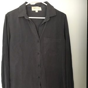 Anthropologie (cloth and stone) button up top.